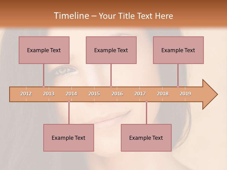 Flirt Attractive Makeup PowerPoint Template