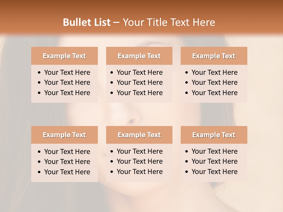 Flirt Attractive Makeup PowerPoint Template