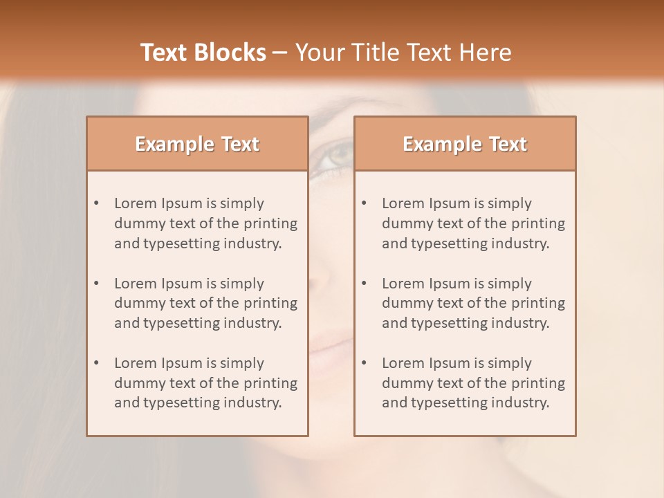 Flirt Attractive Makeup PowerPoint Template