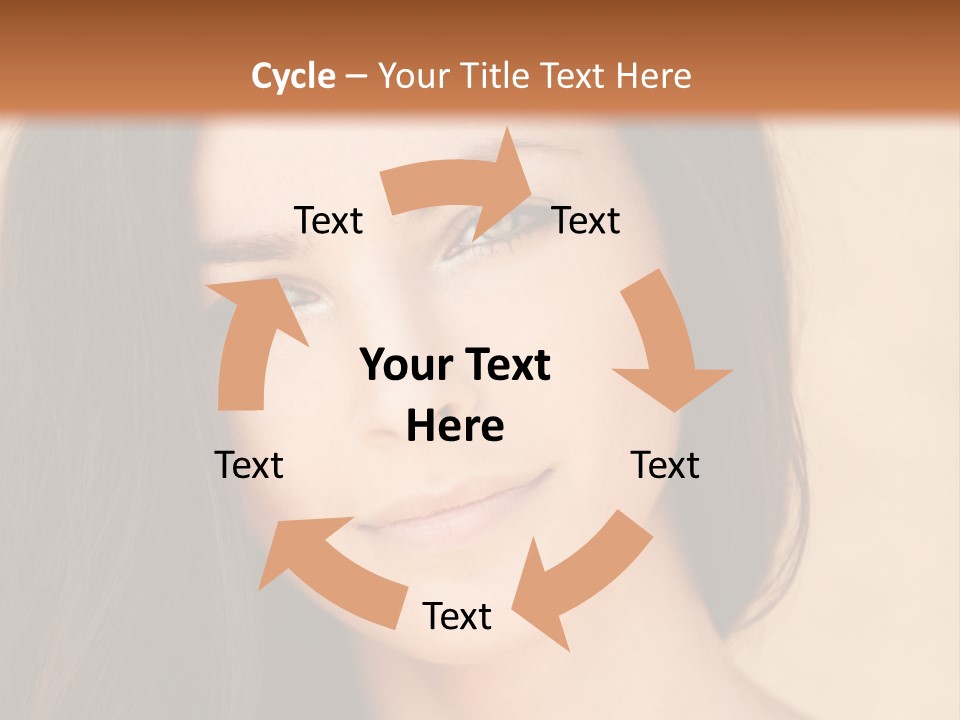 Flirt Attractive Makeup PowerPoint Template