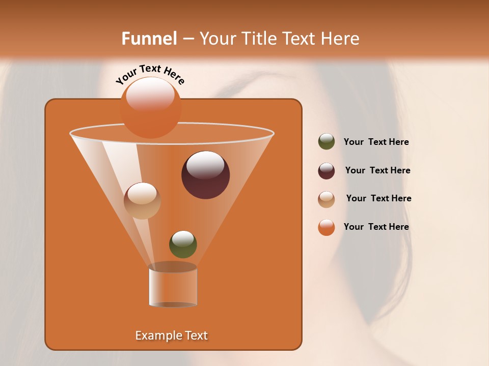 Flirt Attractive Makeup PowerPoint Template