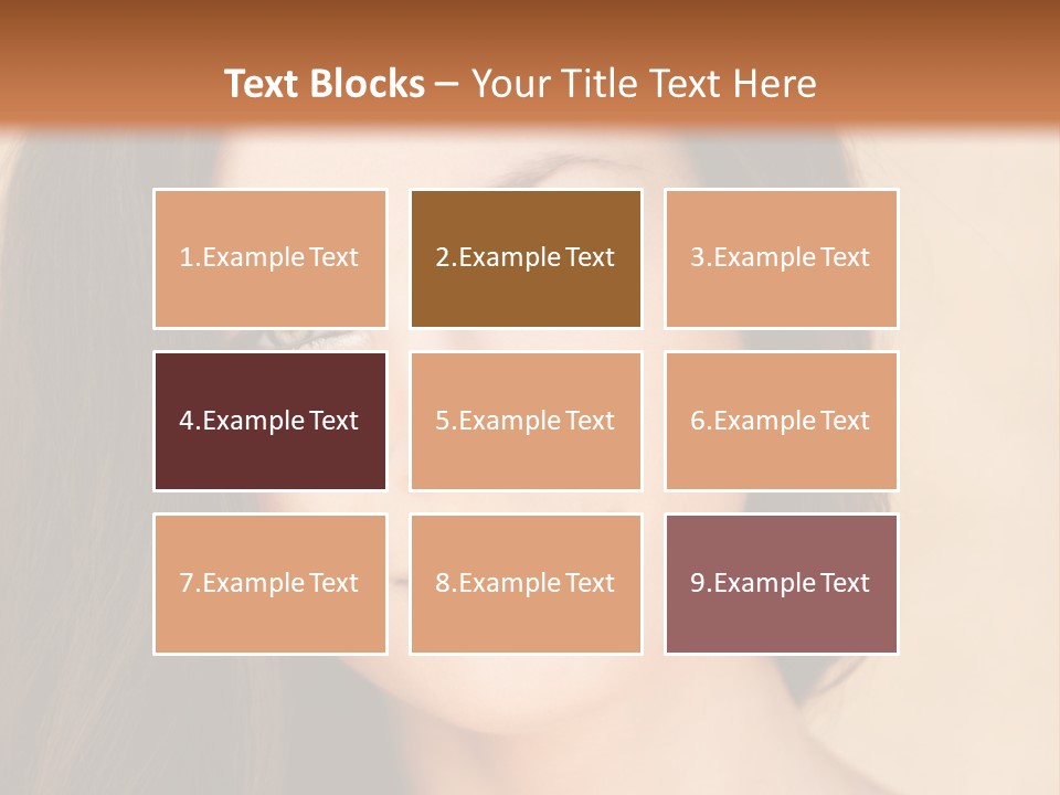 Flirt Attractive Makeup PowerPoint Template