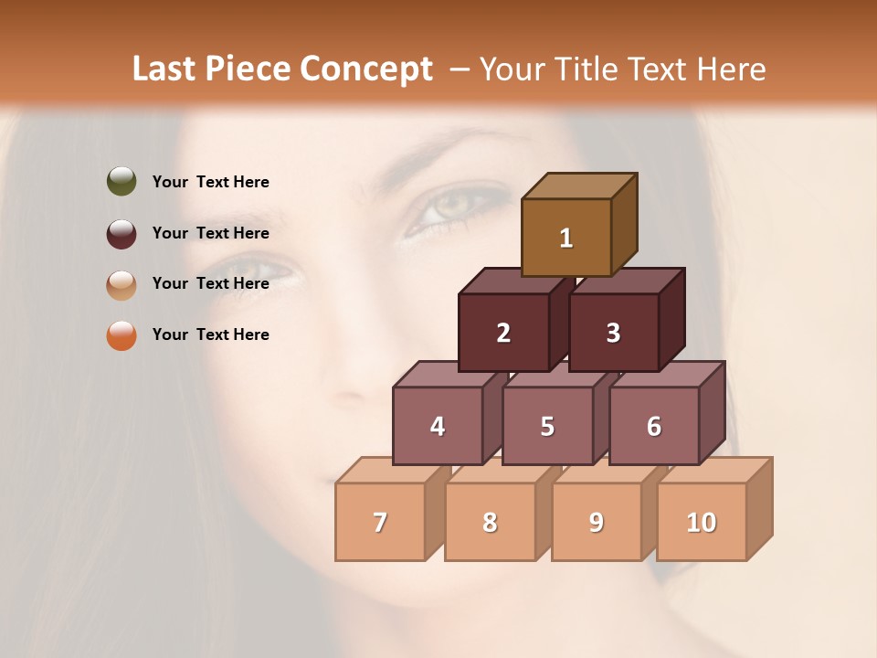 Flirt Attractive Makeup PowerPoint Template