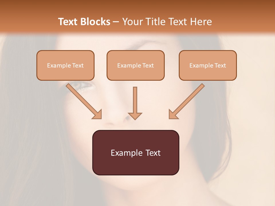 Flirt Attractive Makeup PowerPoint Template