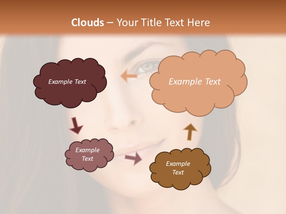 Flirt Attractive Makeup PowerPoint Template