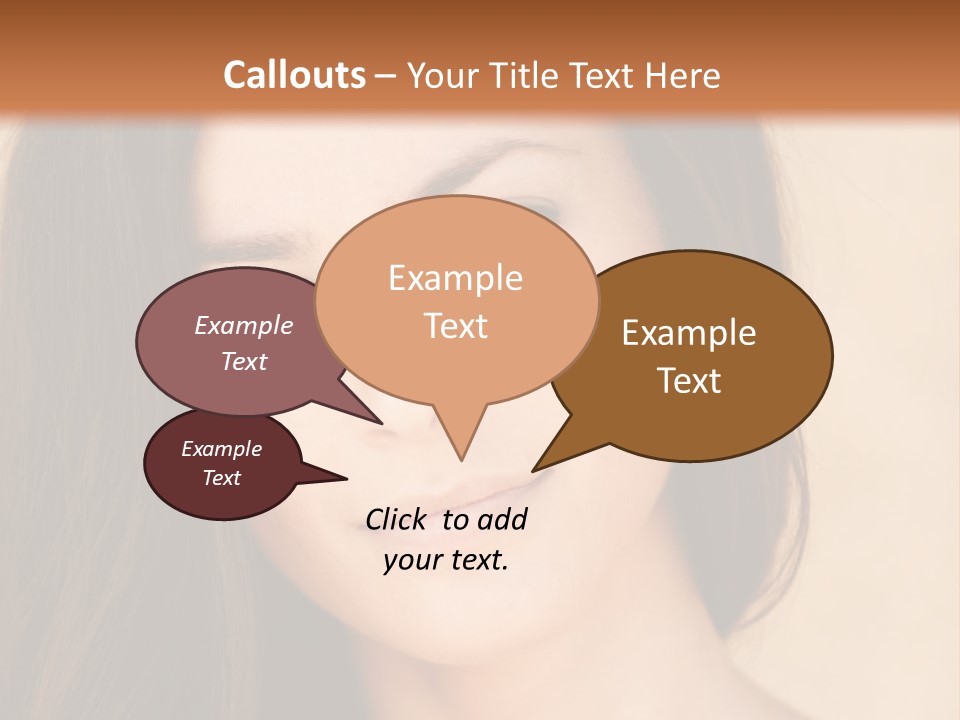 Flirt Attractive Makeup PowerPoint Template