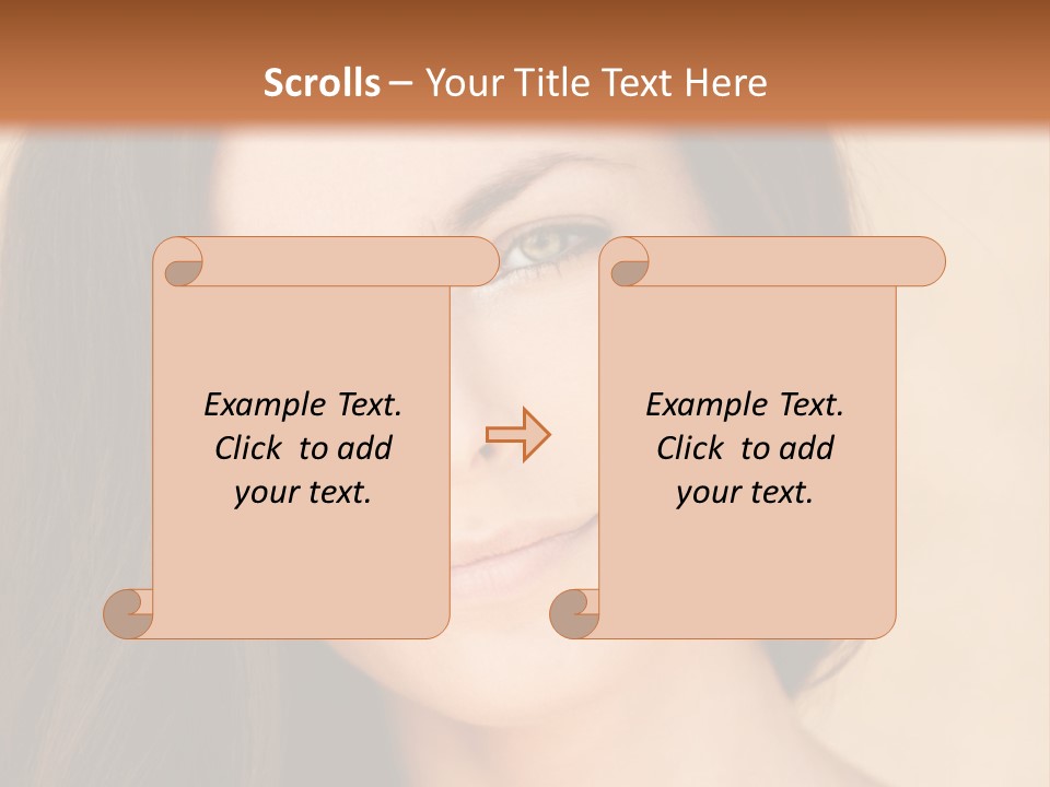 Flirt Attractive Makeup PowerPoint Template
