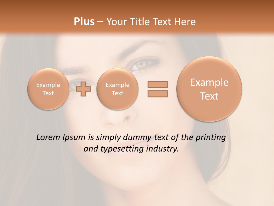 Flirt Attractive Makeup PowerPoint Template