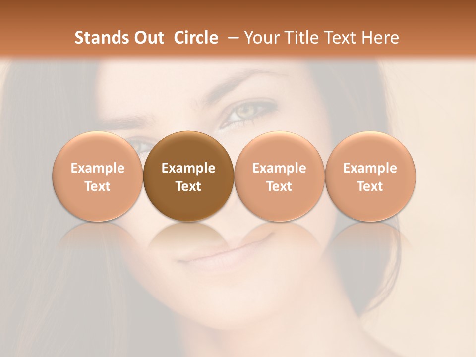 Flirt Attractive Makeup PowerPoint Template