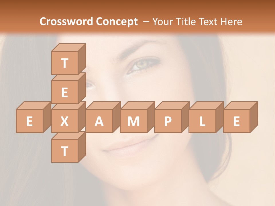 Flirt Attractive Makeup PowerPoint Template