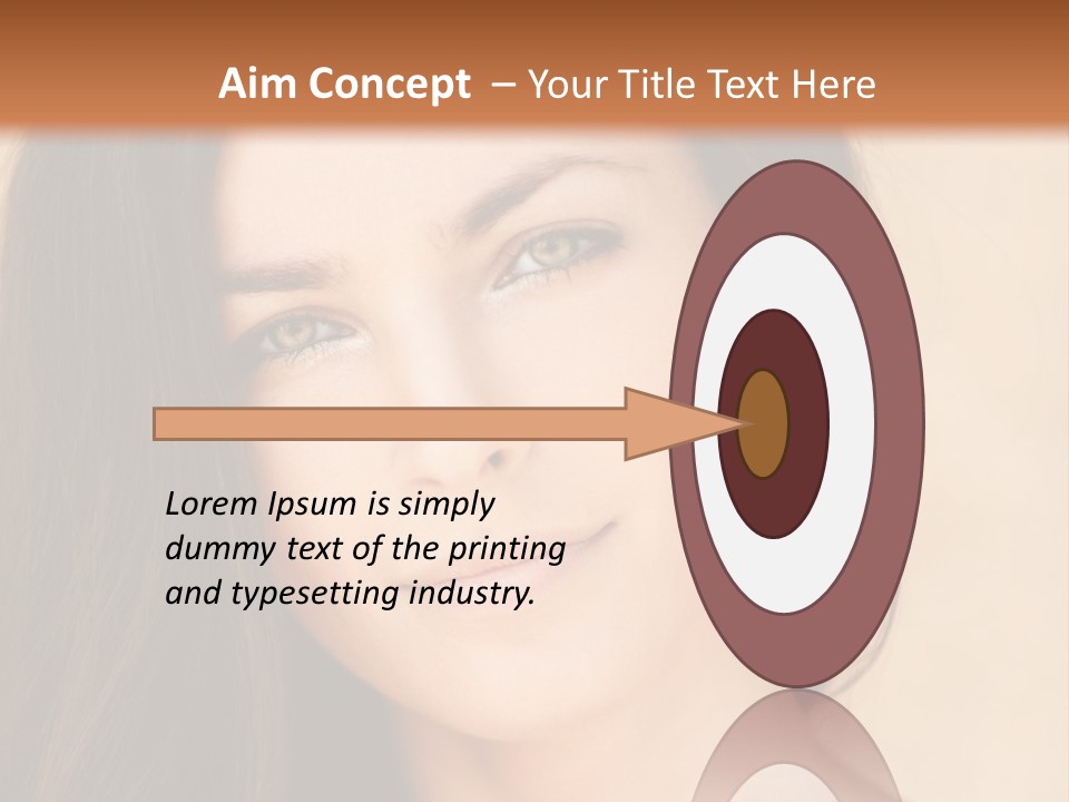 Flirt Attractive Makeup PowerPoint Template