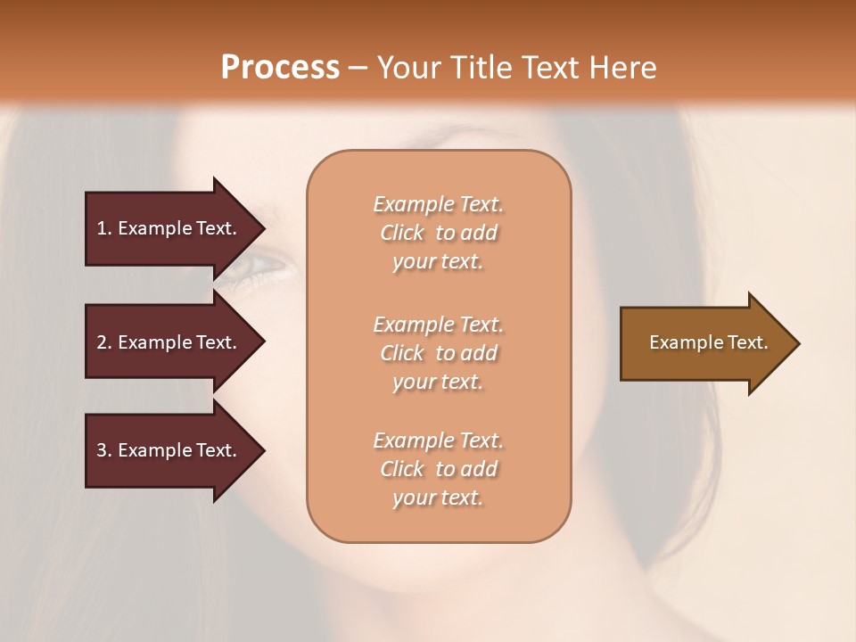Flirt Attractive Makeup PowerPoint Template