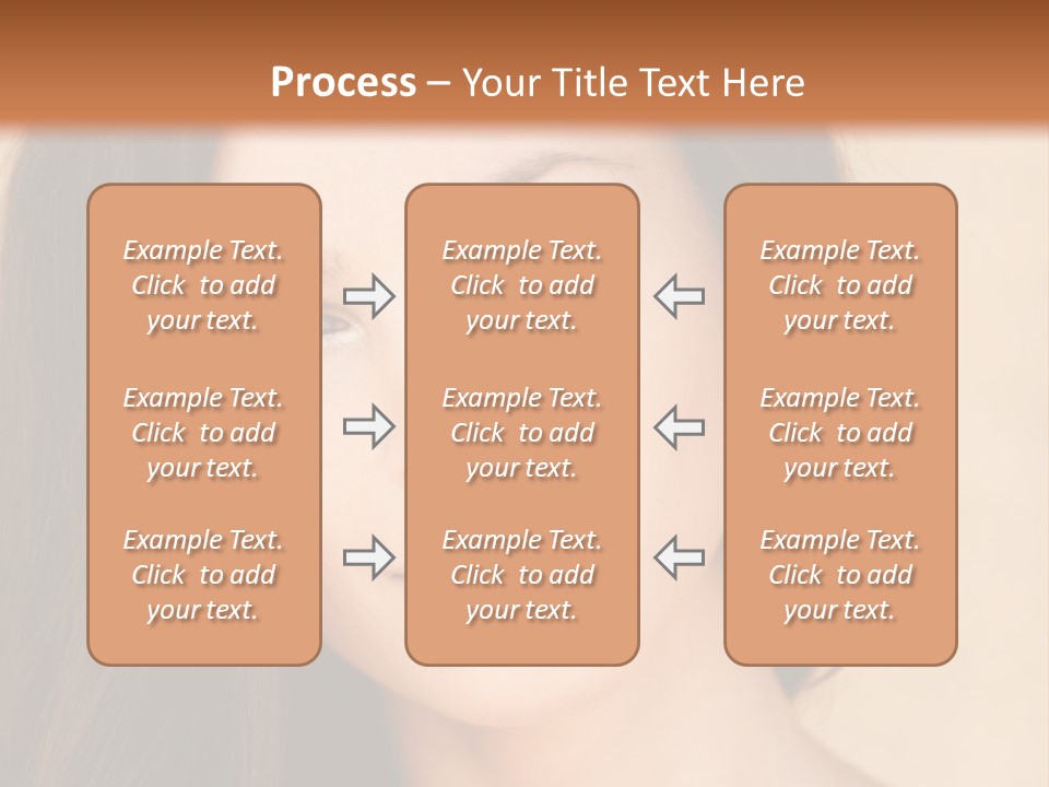Flirt Attractive Makeup PowerPoint Template