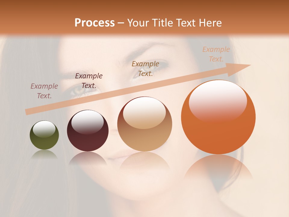 Flirt Attractive Makeup PowerPoint Template