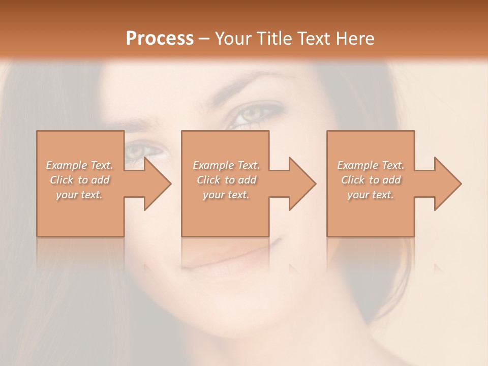 Flirt Attractive Makeup PowerPoint Template