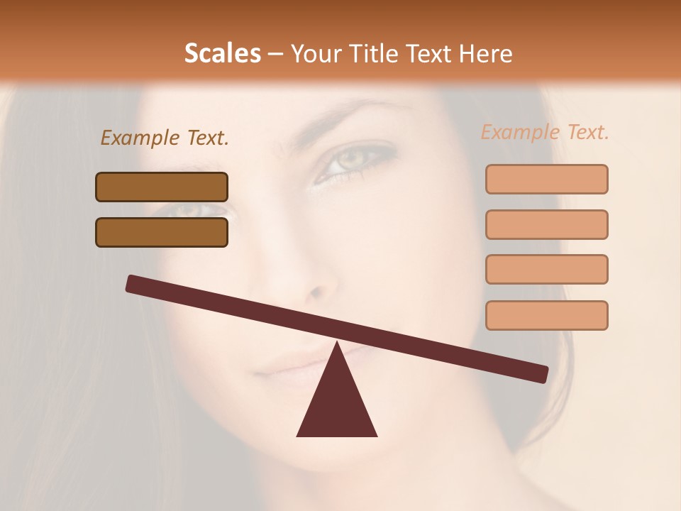 Flirt Attractive Makeup PowerPoint Template