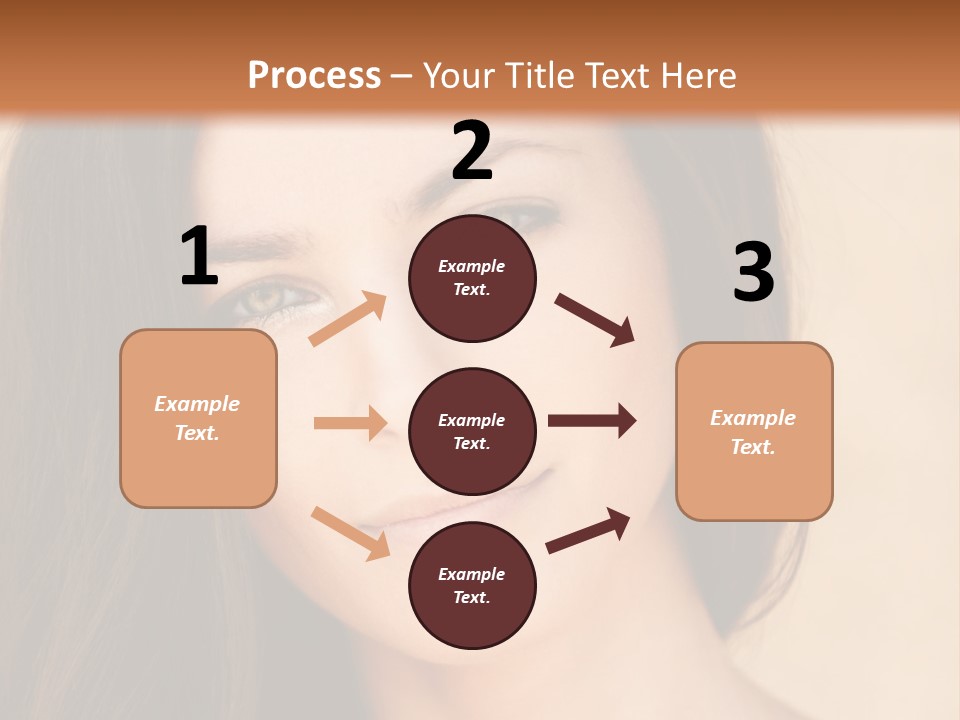 Flirt Attractive Makeup PowerPoint Template