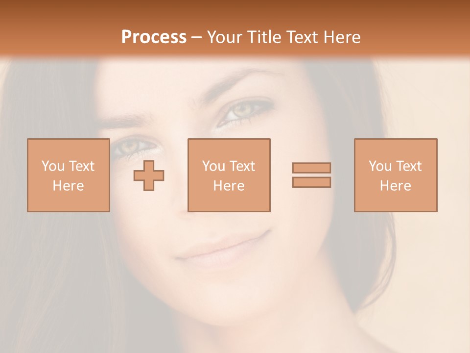Flirt Attractive Makeup PowerPoint Template