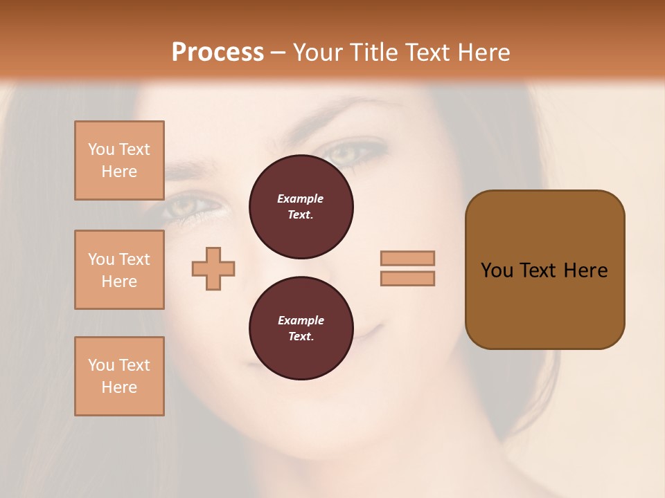 Flirt Attractive Makeup PowerPoint Template