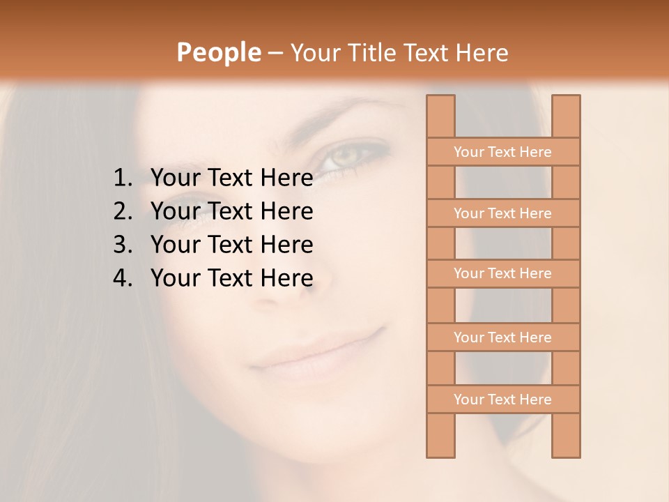 Flirt Attractive Makeup PowerPoint Template