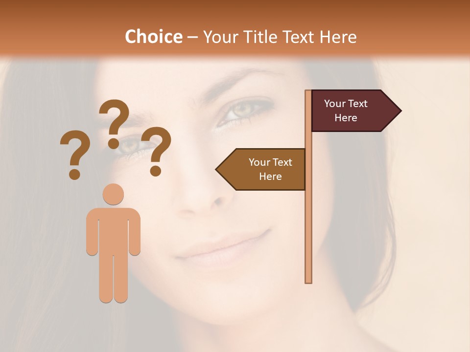 Flirt Attractive Makeup PowerPoint Template
