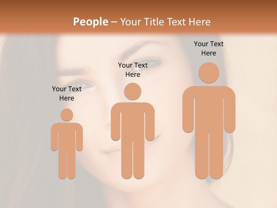 Flirt Attractive Makeup PowerPoint Template