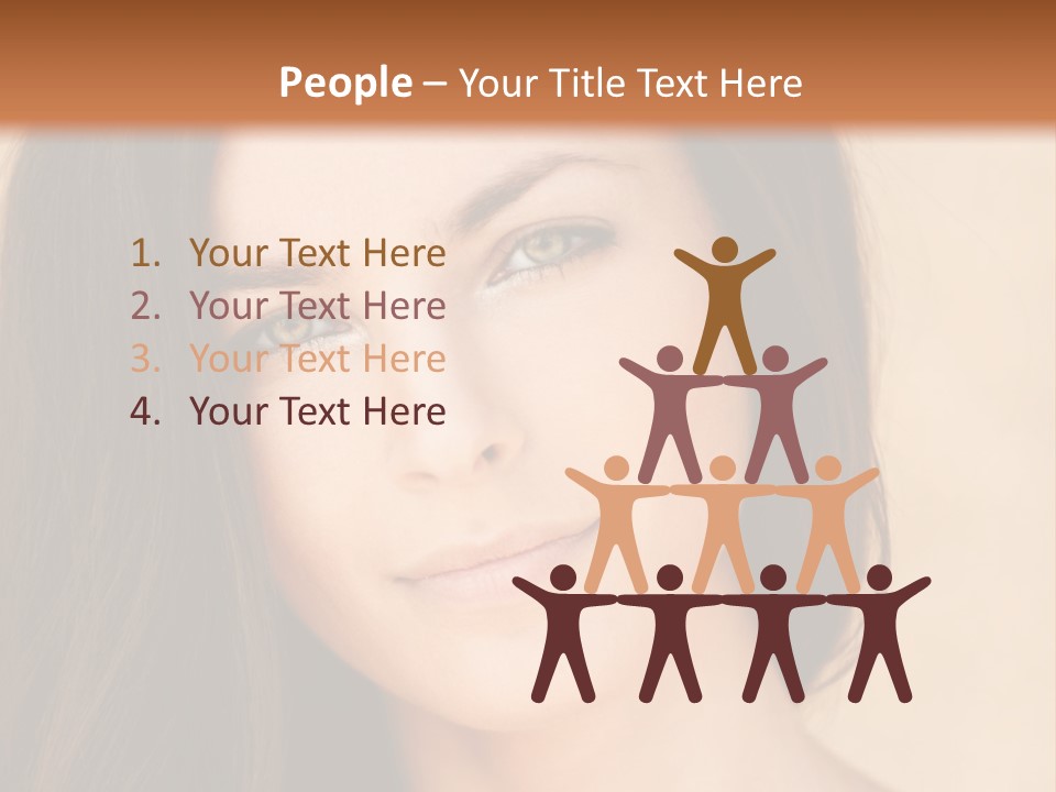 Flirt Attractive Makeup PowerPoint Template