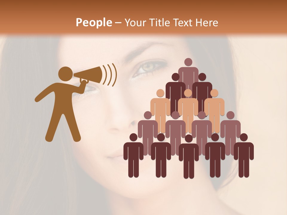 Flirt Attractive Makeup PowerPoint Template