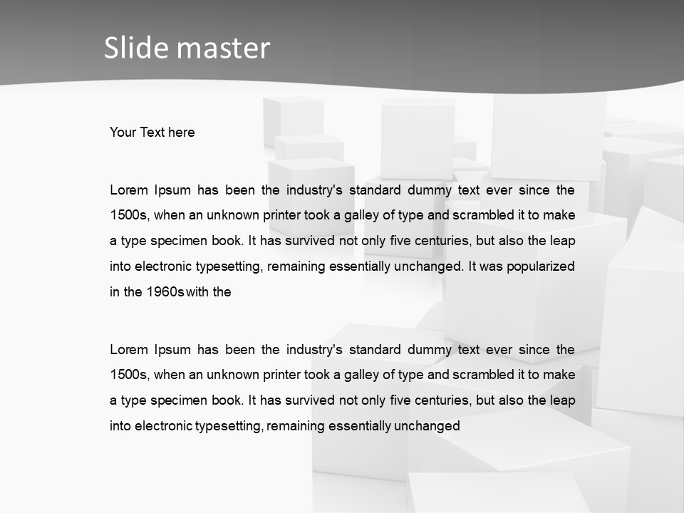 Light Structure Illustration PowerPoint Template