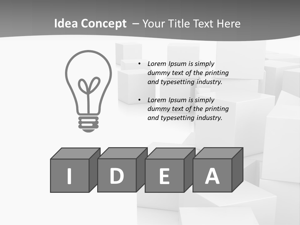 Light Structure Illustration PowerPoint Template