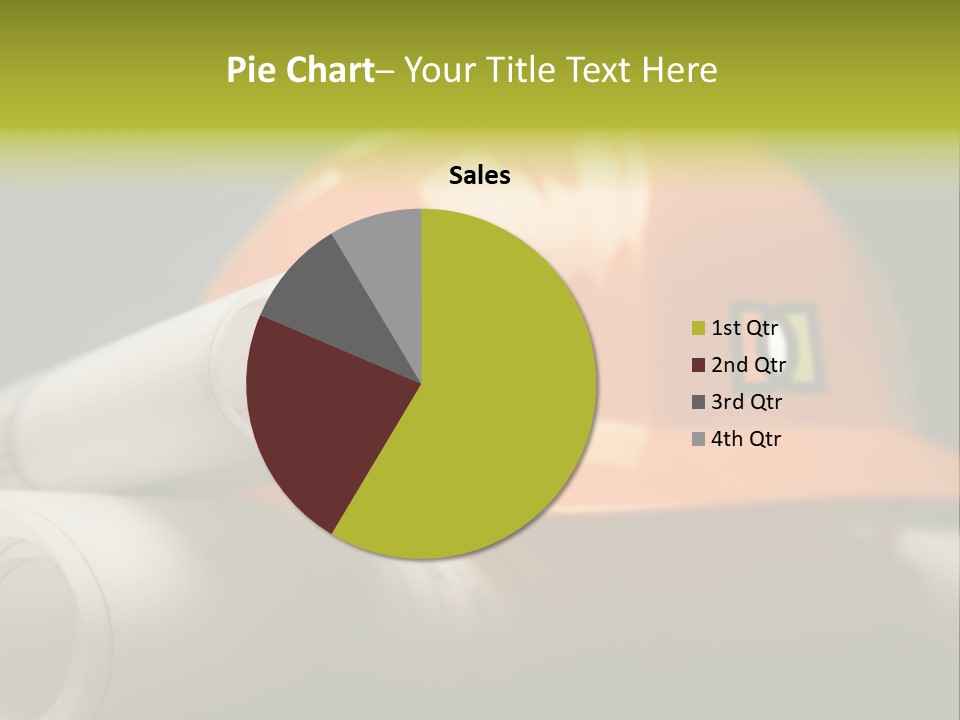 A Hard Hat And A Pair Of Ear Buds On A Table PowerPoint Template