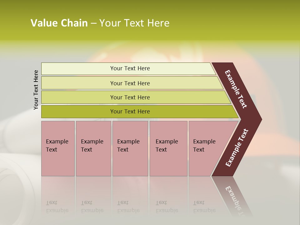 A Hard Hat And A Pair Of Ear Buds On A Table PowerPoint Template