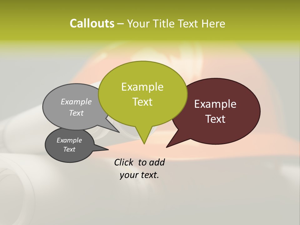 A Hard Hat And A Pair Of Ear Buds On A Table PowerPoint Template