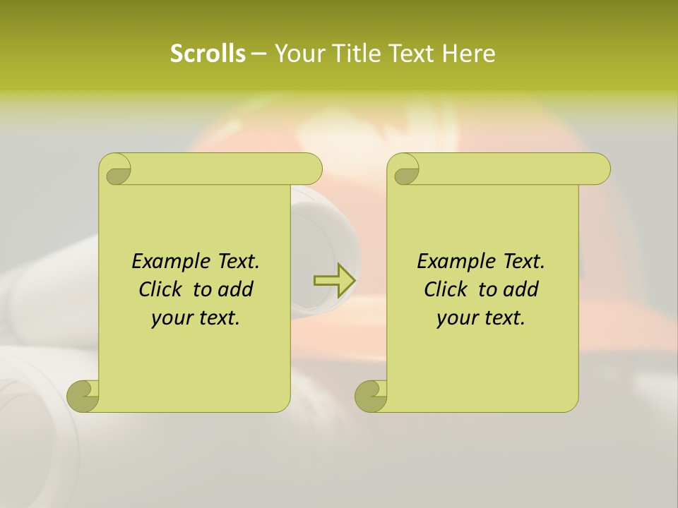 A Hard Hat And A Pair Of Ear Buds On A Table PowerPoint Template
