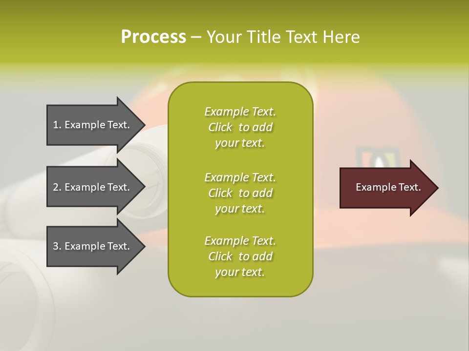 A Hard Hat And A Pair Of Ear Buds On A Table PowerPoint Template