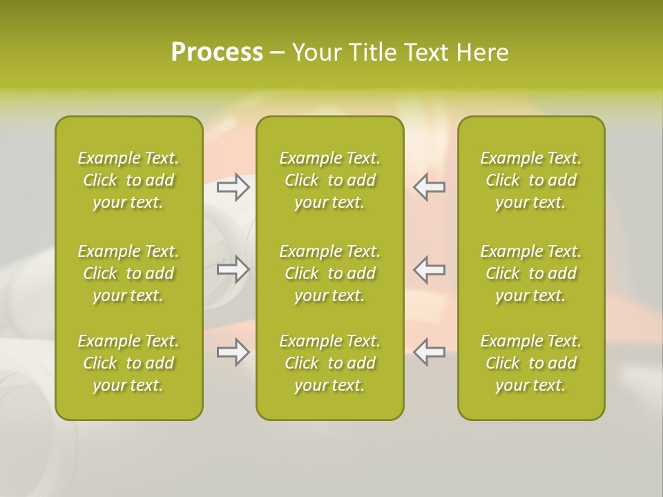 A Hard Hat And A Pair Of Ear Buds On A Table PowerPoint Template