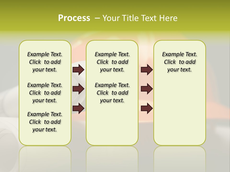 A Hard Hat And A Pair Of Ear Buds On A Table PowerPoint Template