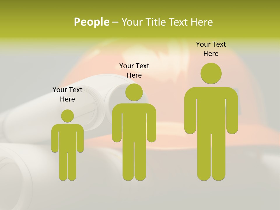 A Hard Hat And A Pair Of Ear Buds On A Table PowerPoint Template