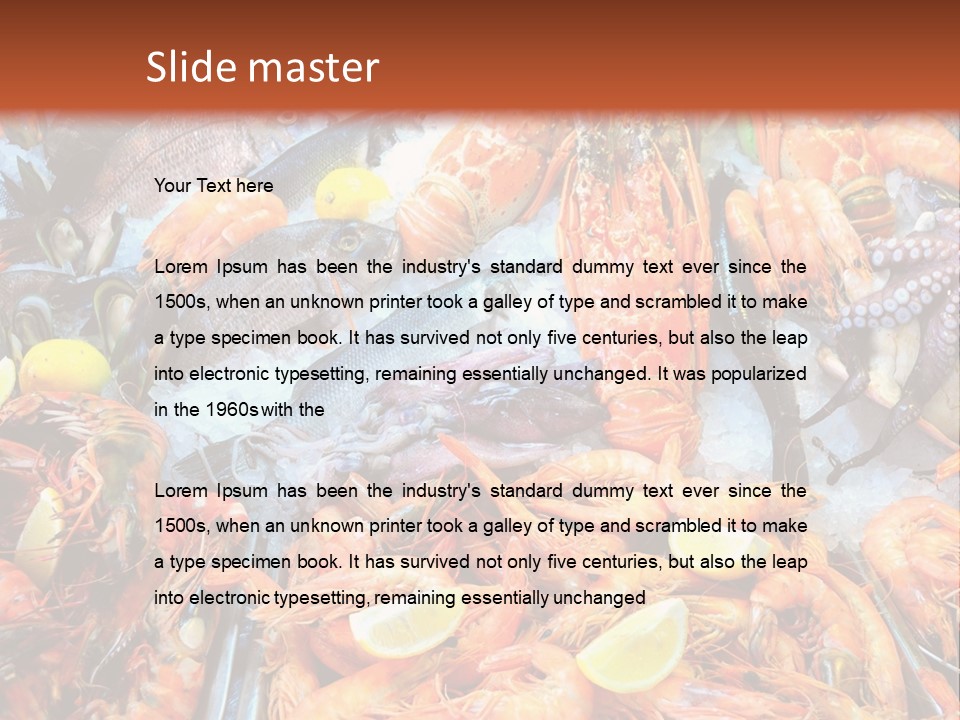 Mussels Meal Fresh PowerPoint Template