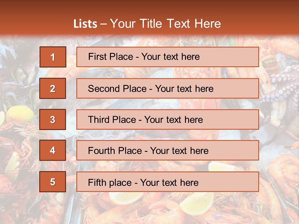 Mussels Meal Fresh PowerPoint Template