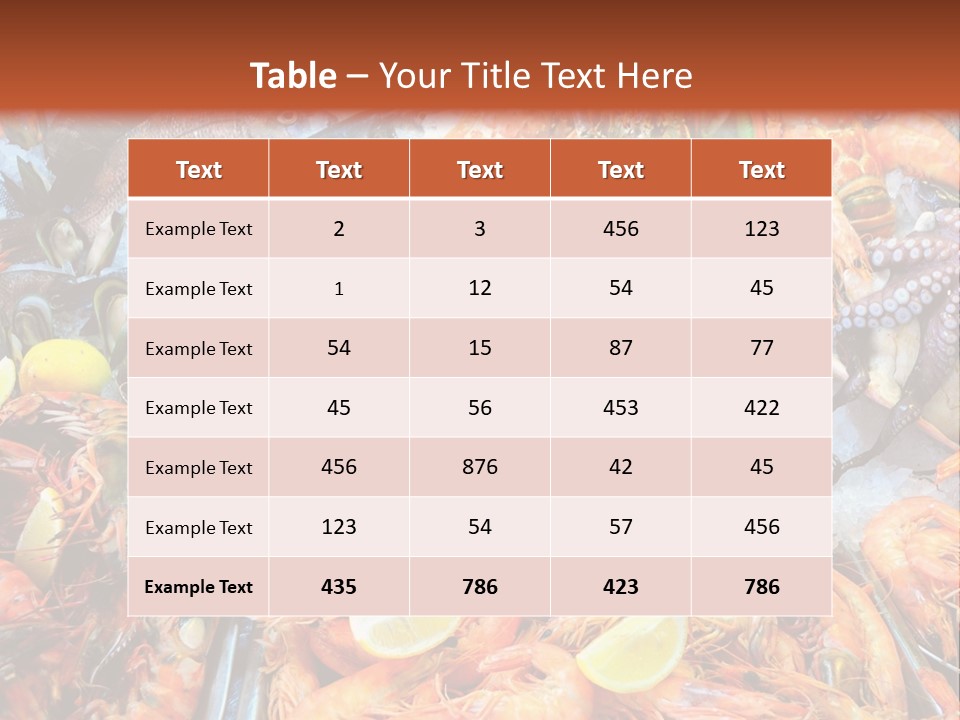 Mussels Meal Fresh PowerPoint Template