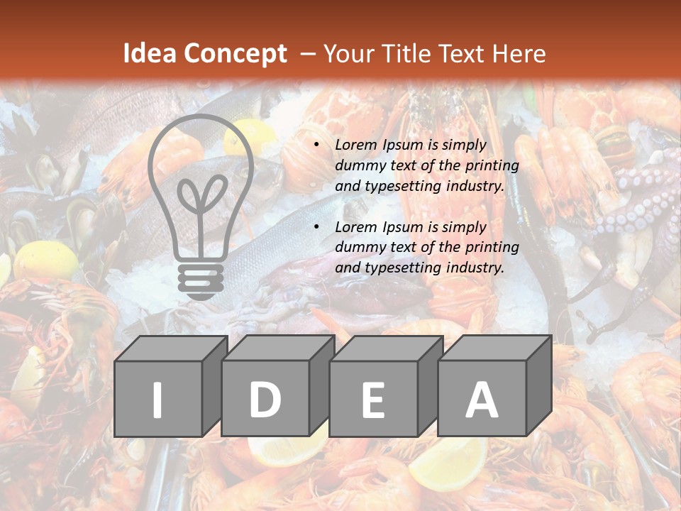 Mussels Meal Fresh PowerPoint Template