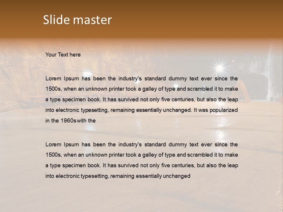 Beach Bolivia Plants PowerPoint Template