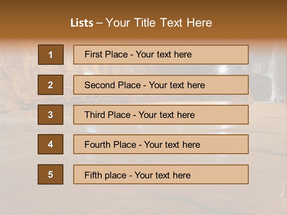 Beach Bolivia Plants PowerPoint Template