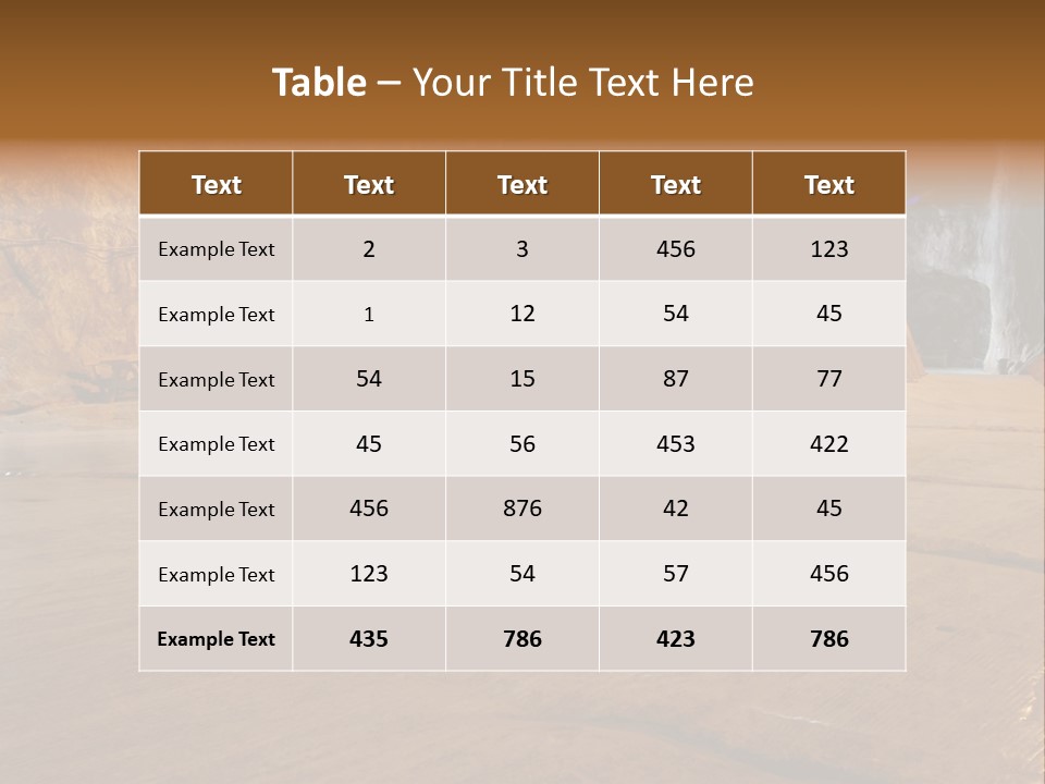 Beach Bolivia Plants PowerPoint Template