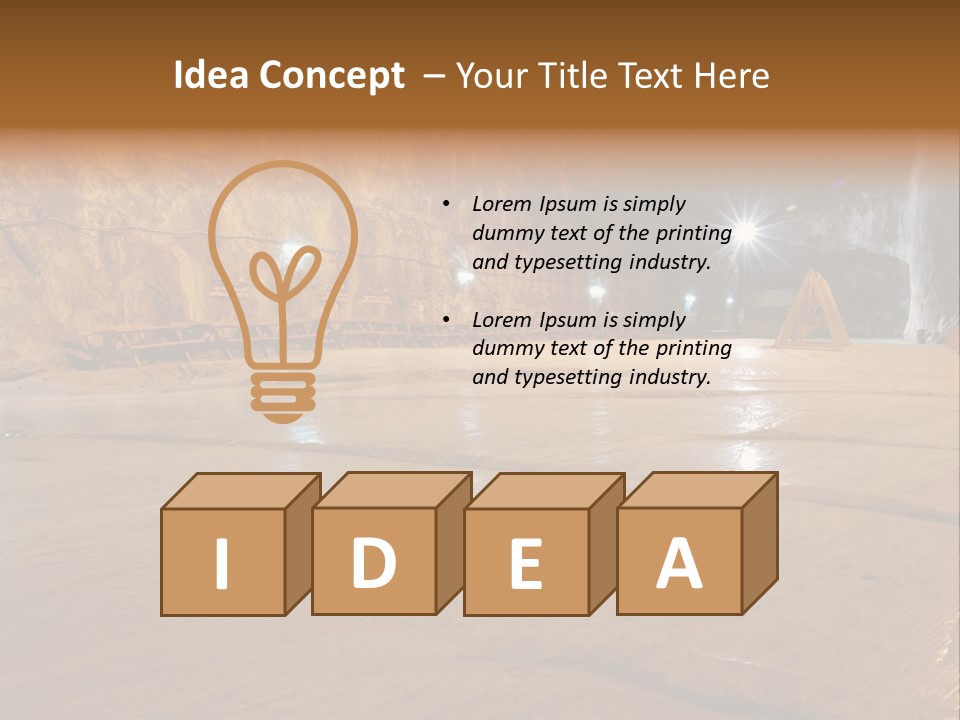 Beach Bolivia Plants PowerPoint Template