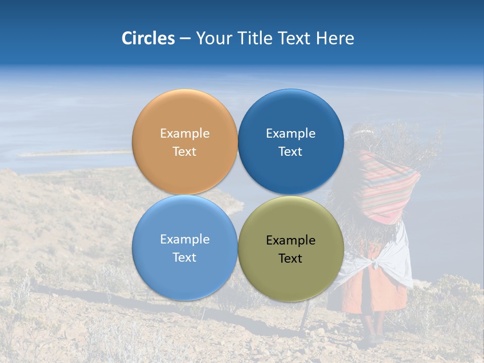 Beach Bolivia Plants PowerPoint Template