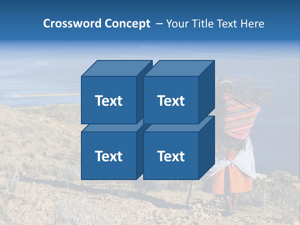 Beach Bolivia Plants PowerPoint Template