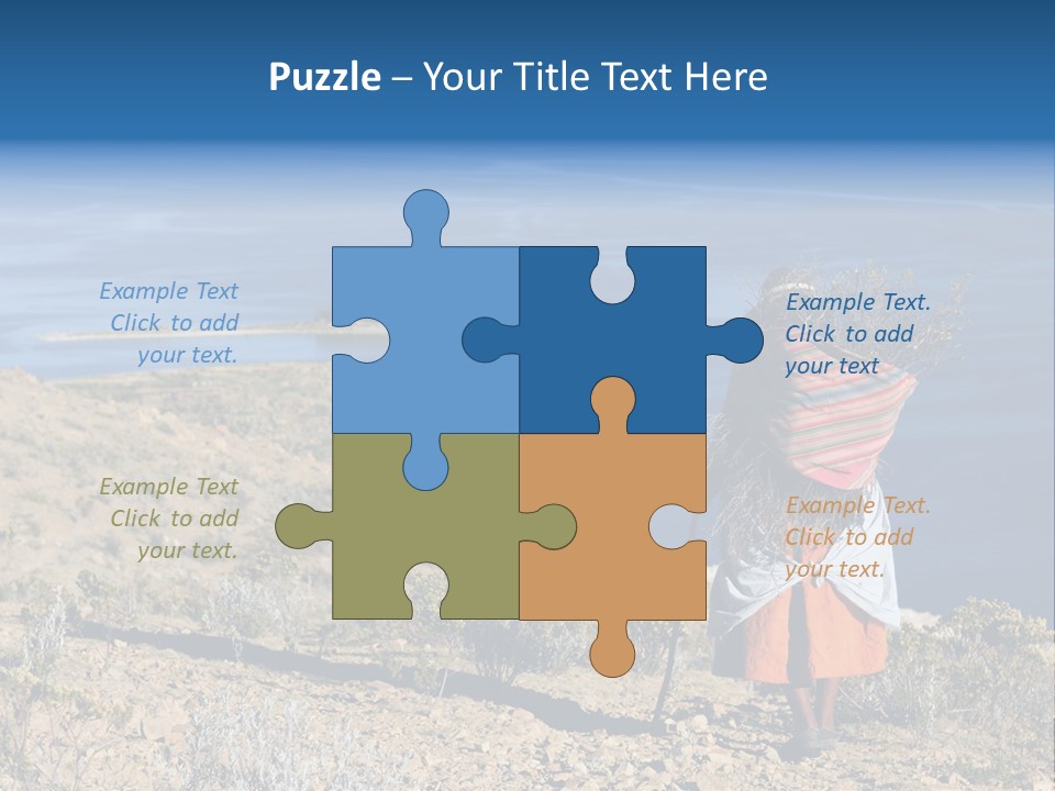 Beach Bolivia Plants PowerPoint Template