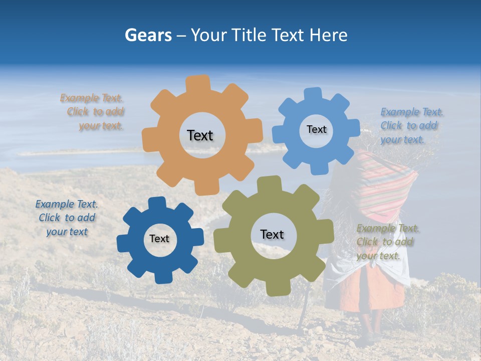 Beach Bolivia Plants PowerPoint Template